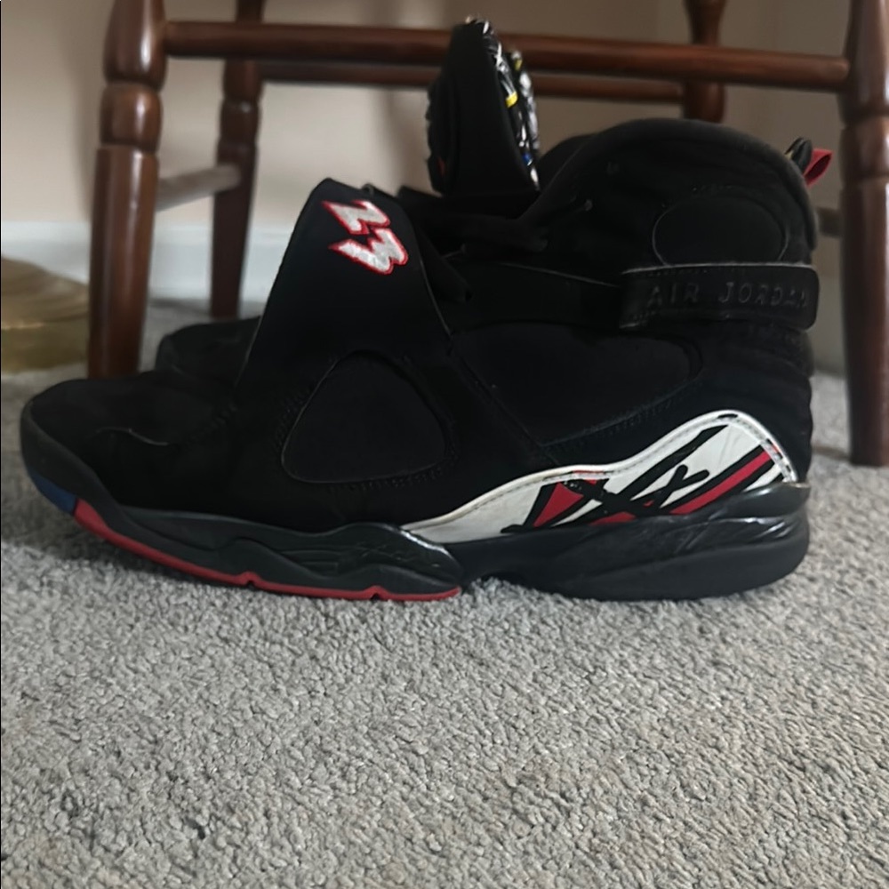 Jordan Black and Red Sneakers